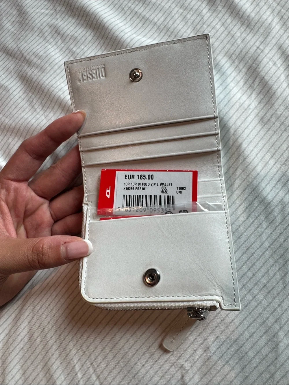 Diesel bifold zip wallet NIB